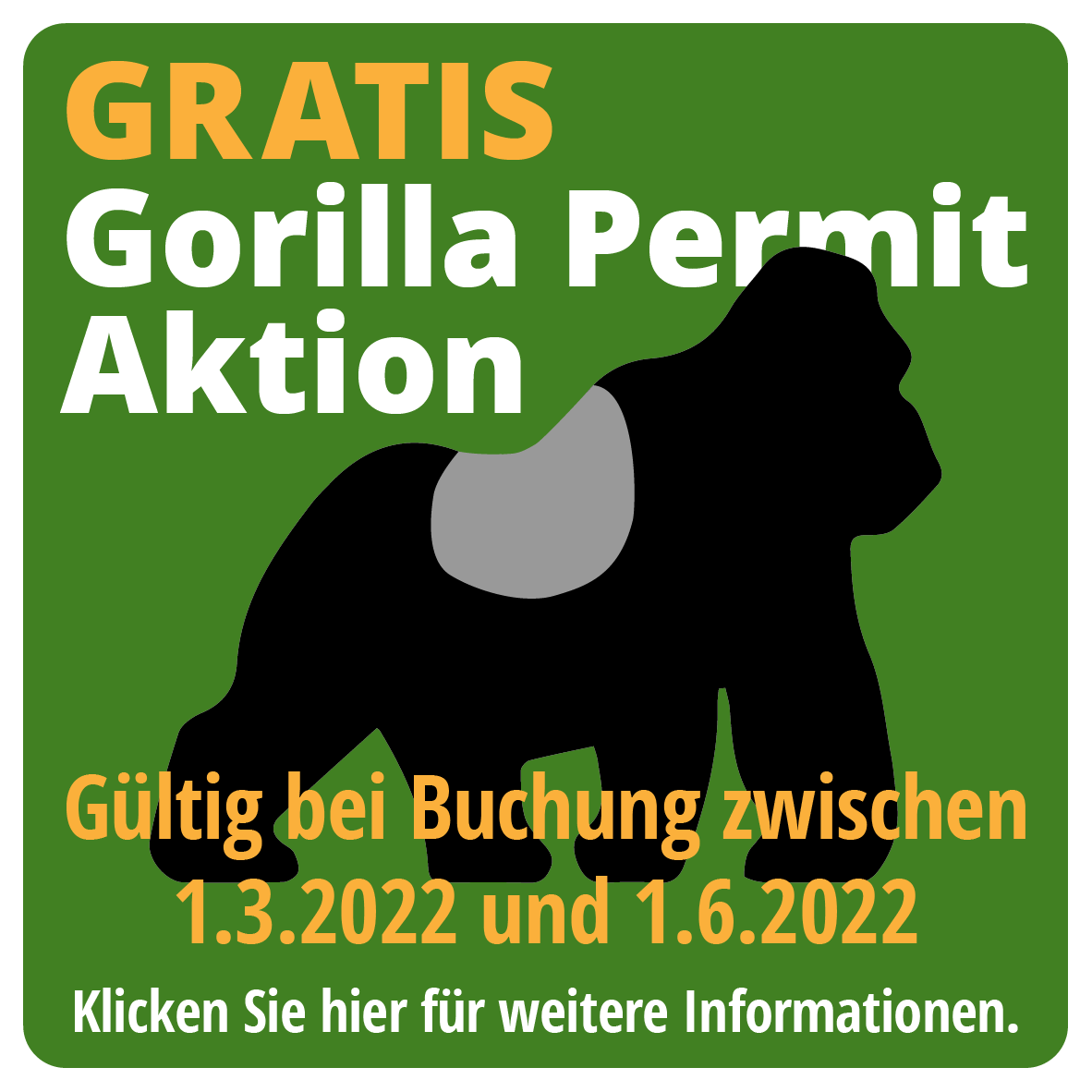 Gratis Gorilla Permit Aktion